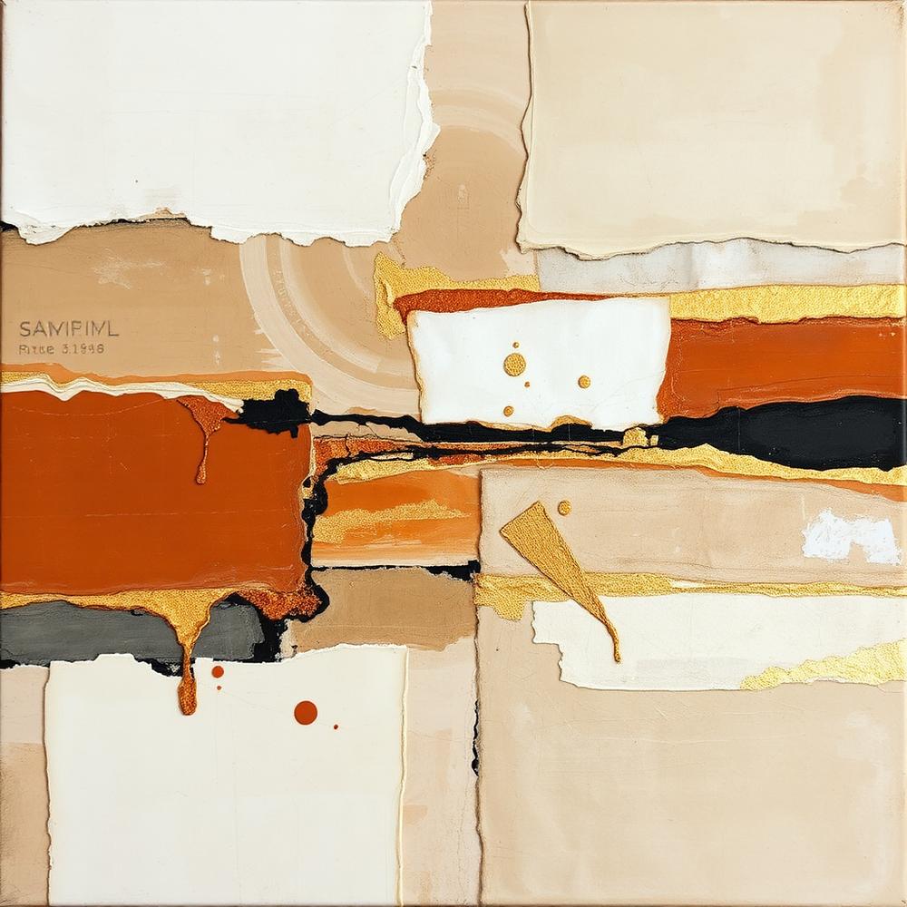 Fragments d'Or — Mixed Media, 2025